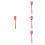 4pcs Silicone Spatula with Wood Handle, Heat Resistant 10