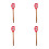 4pcs Silicone Spatula with Wood Handle, Heat Resistant 8