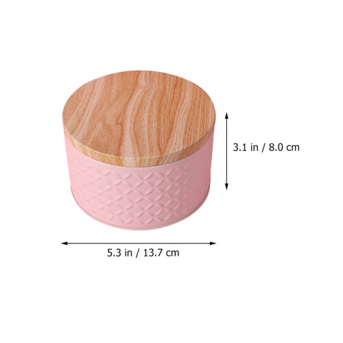 iron pink bakery box with lid for cookie candy storage 1