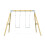 Rebo Premium Double Garden Swing for Kids- Flex Mint Green 3