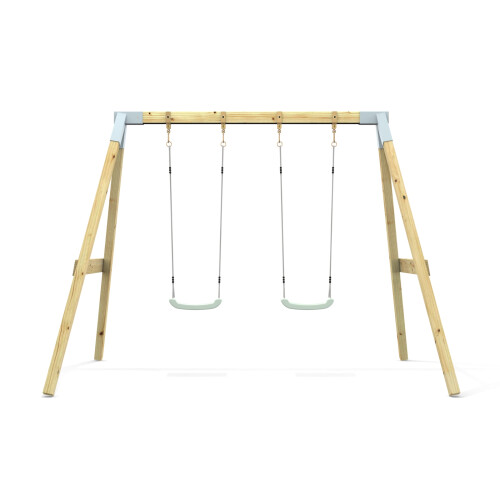 Rebo Premium Double Garden Swing for Kids- Flex Mint Green 2