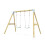 Rebo Premium Double Garden Swing for Kids- Flex Mint Green 6