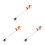 3 stuks mini grasmaaier model, pvc, decoratie 6