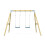 Rebo Premium Double Garden Swing for Kids - Flex Navy Blue 3