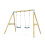 Rebo Premium Double Garden Swing for Kids - Flex Navy Blue 5