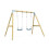 Rebo Premium Double Garden Swing for Kids - Flex Navy Blue 7
