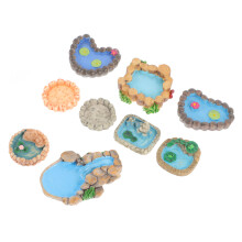 9 Peças Miniaturas Para Decoração De Mini Lago Estilo Aleatório