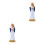 2 Unidades Estátua Senhora Com Bebê Para 7