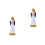 2 Unidades Estátua Senhora Com Bebê Para 5