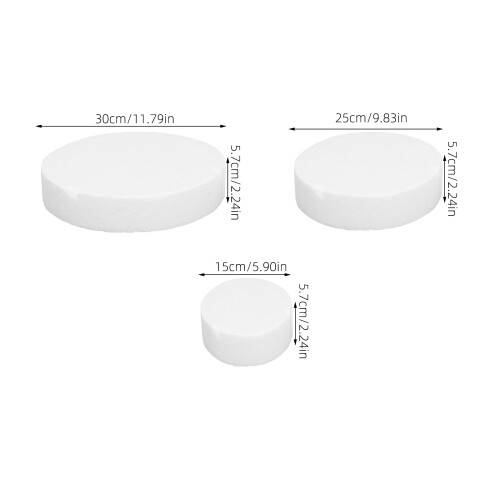 Círculos De Espuma Para Bolo Falso Redondo Decoração 1