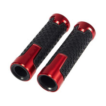Universal For 7/8"(22mm) Handle Bar 22mm Bar Ends Motorcycle Handles, Compatible With Liberty125 MP3 500, Red
