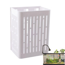 Fish Tank Plant Holder Natural Wall-Mounted Clip Cups Pots For Aquatic Plants Hydroponic Plant Basket Water Garden