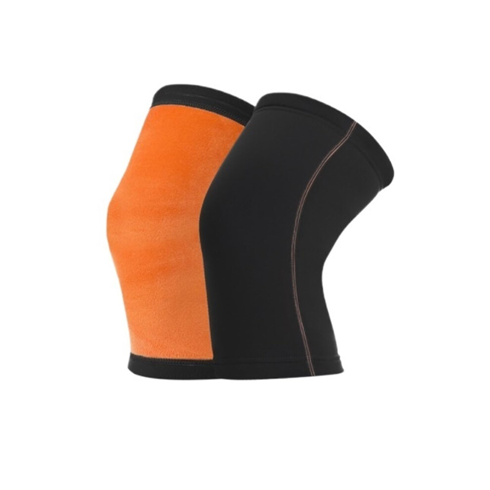 Knee Pads Plush-Lined Knee Brace Joint Support Pad For Cold Weather Black Size M 9354506054410