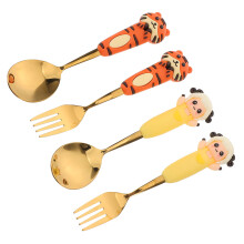 4Stk Erwachsene Cartoon Besteck Set Löffel Gabel Tier