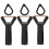 3 Set Snooker Billard Pool Queue Spitze Clamp 2