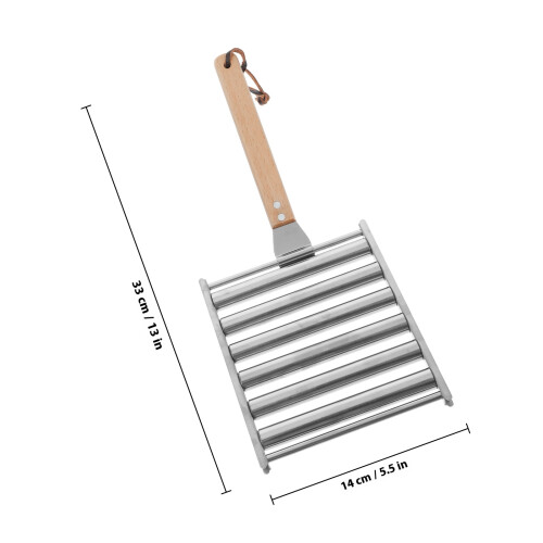 Barbecue Roller Grillrost Für Wurst Und Camping 1