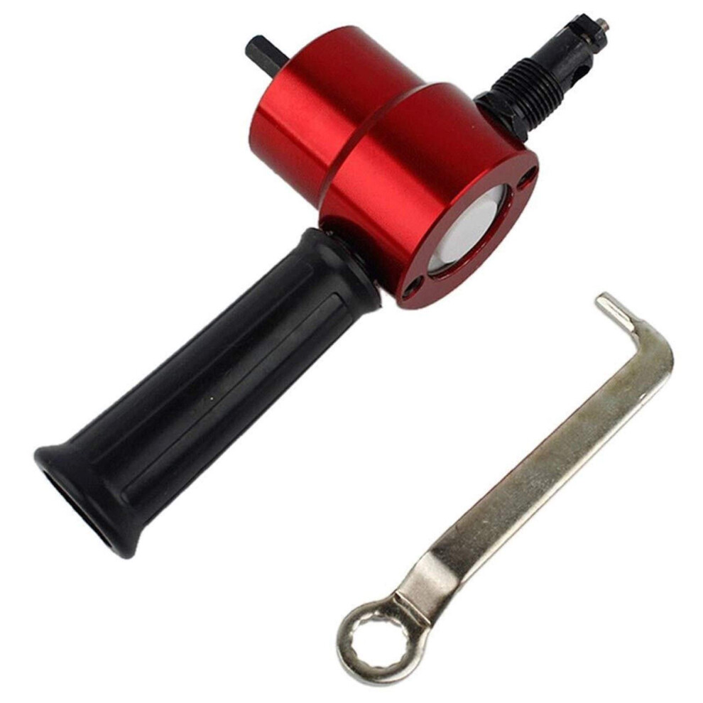 Double Head Nibble Sheet Metal Cutter Drill Attachment Nibbler Saw Compatible Metal Cutting Tool 9084446196573