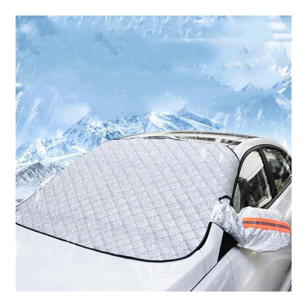 Car Windshield Cover Front Windscreen Sun Shade, 243x105 cm, Color A, Auto Outdoor Anti Ice Frost Protection-image-OPC-PKVG8CR-NEW