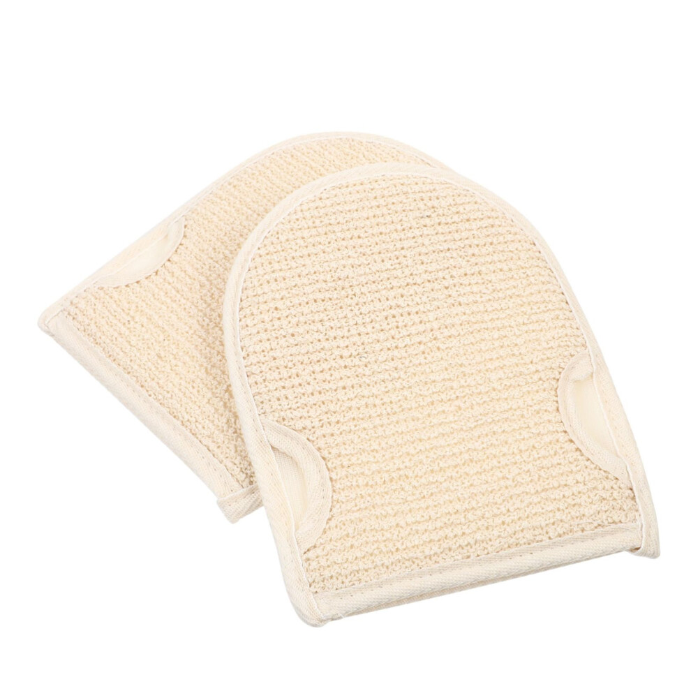 Bath Exfoliating Gloves 2-Pack Double-Sided Thickened Skin Scrubber For Dead Skin Removal And Circulation Boost