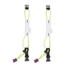Leg Strap 2-Pack Lightweight Reflective Elastic Trouser Strap For Outdoor Activities And Nighttime Green