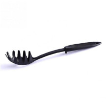 Curve Handle Nylon Silicone Pasta Noodles Vermicelli Scoop Kitchen Measure Server Fork Spaghetti Spoon Black