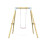Rebo Premium Single Garden Swing for Kids -  Dusky Pink 4