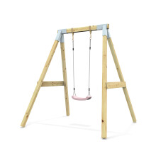 Premium Single Garden Swing for Kids - Dusky Pink