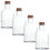 4 Probefläschchen, Exponatflasche, Glasröhrchen mit 2