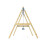 Rebo Premium Single Garden Swing for Kids - Navy Blue 4
