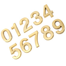 10St -Schilder Modern Für Tür (0-9, 5Cm Golden)