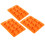 3Stk 9- Silikon Eiswürfelform Kuchenform DIY Eismacher Orange 9