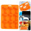 3Stk 9- Silikon Eiswürfelform Kuchenform DIY Eismacher Orange 2