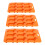 3Stk 9- Silikon Eiswürfelform Kuchenform DIY Eismacher Orange 4
