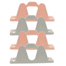 1 Set 4 Wandmontierte Hausschuhregale Ohne Bohren (Himmlischblau Rosa)