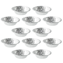 1 set 500 stück einweg-eierkuchenformen aus alufolie silber
