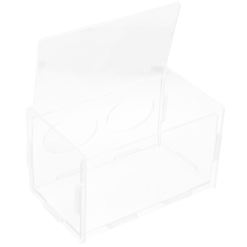 2Stück Automatische Acrylfutterstation Hühnerfutterbox 1