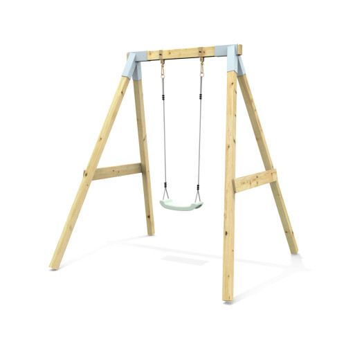 Rebo Premium Single Garden Swing for Kids - Mint Green 2