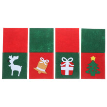 16 Weihnachts Besteckhüllen Für Messer Und Gabeln Tischdekoration