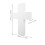 White Foam Cross Model for Crafting Religious Celebrations 3