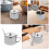 3Set Multipurpose Stainless Steel Kitchen Containers 3