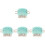 4Pcs Recorder Button Two Channel Magnetic Head Accessory Part 4