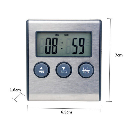 digital meat thermometer for grilling smoking no battery 1