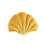1pc Shell Shape Plush Pillow Cushion for Home Office Car Use Yellow 1