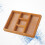 2Pcs Vintage 5-Grid Wooden Desktop Storage Box For Cosmetics Tableware 10