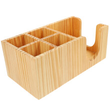 2Pcs Wooden Coffee Station Organizer For Syrup Straws Tissue