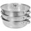 1 Set 3-Tier Stainless Steel Steaming Pot Cookware 11