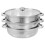 1 Set 3-Tier Stainless Steel Steaming Pot Cookware 7