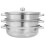 1 Set 3-Tier Stainless Steel Steaming Pot Cookware 4