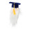 1Pc Graduation Faceless Doll Decor For 4