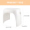 1Pc Plastic Stool Lightweight Portable Footstool For Kids (White) 3